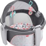 Fisher-Price Portable Bassinet and Travel-Play Area with Baby Toys, Indoor and Outdoor Use, On-the-Go Baby Dome, Windmill